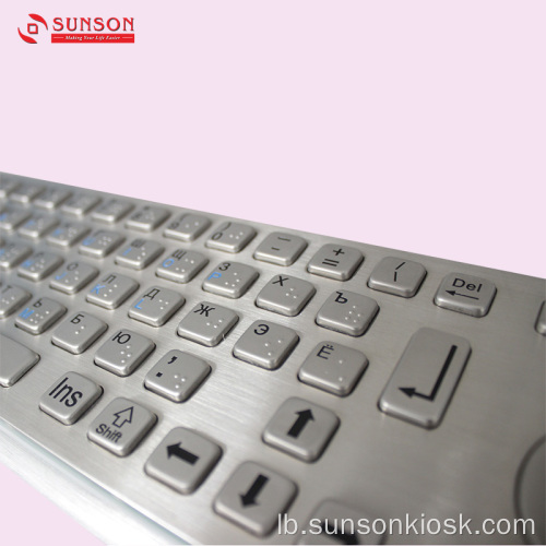 Anti-Onrou Metal Metal Keyboard an Touch Pad